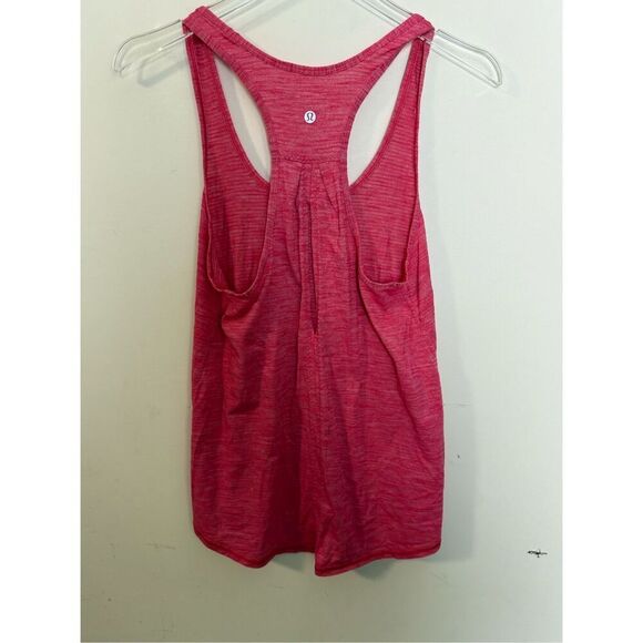 Lululemon Salute the Sun Singlet II Heathered Boom Juice Pink Size 10 - Picture 2 of 2